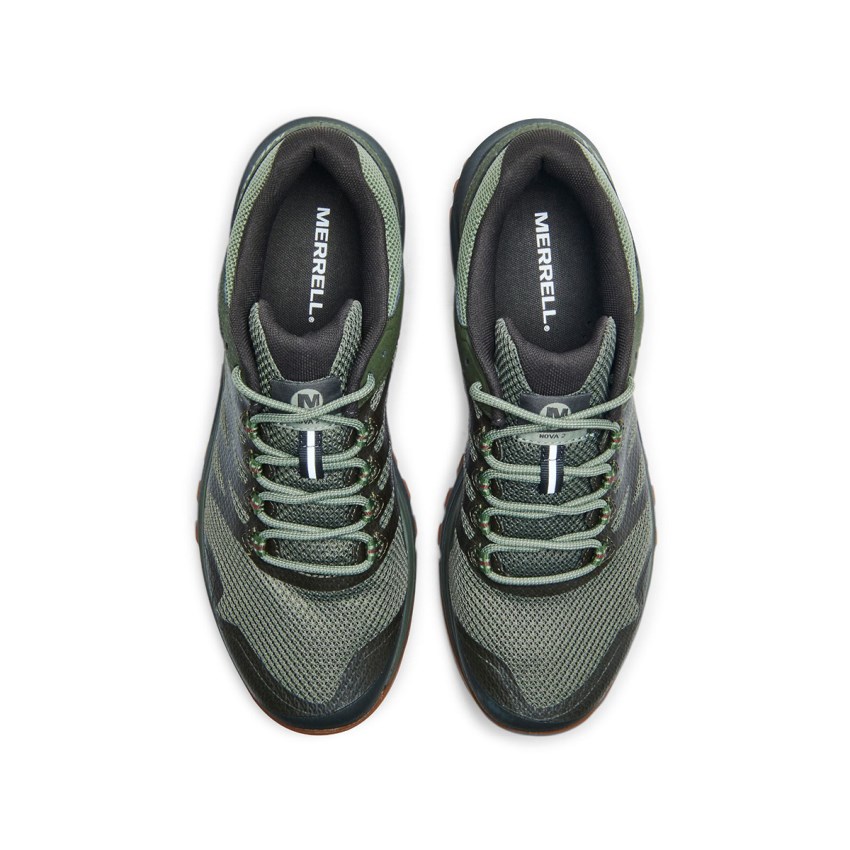 Chaussure Trail Merrell Nova 2 Vert Olive Homme | C.Q.IUUO